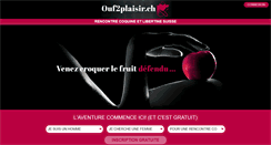 Desktop Screenshot of ouf2plaisir.ch